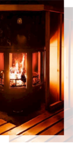 八面ガラスの薪ストーブ